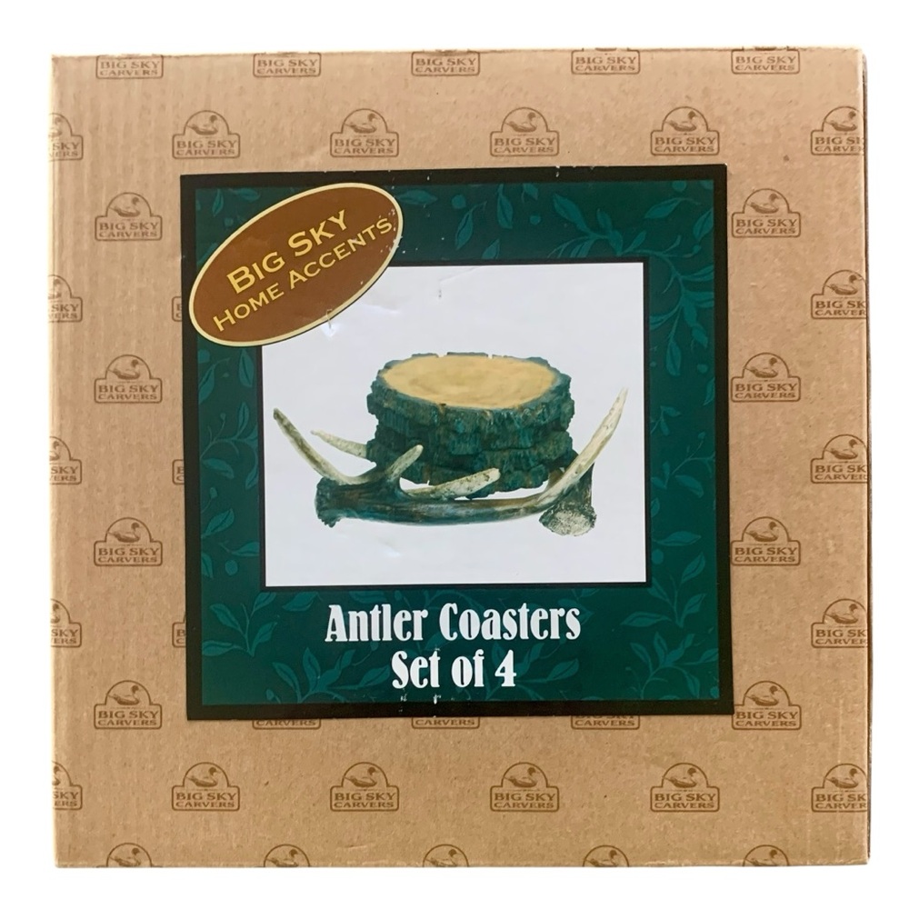 Big Sky Carvers: Antler Coasters New Opened Box